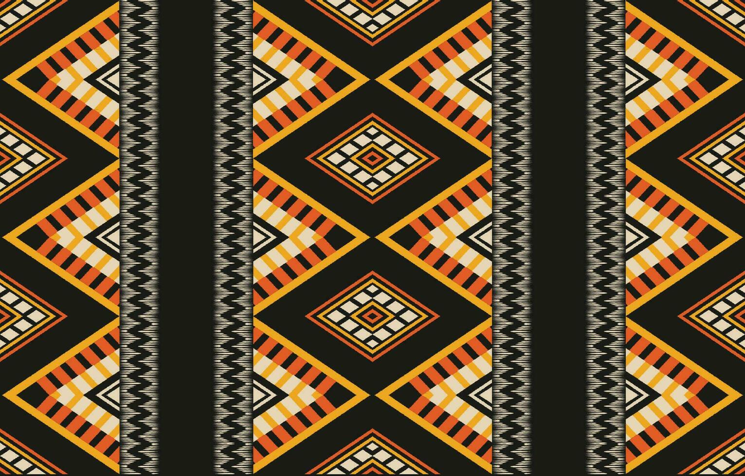 Ethnic abstract ikat art. Aztec ornament print. geometric ethnic pattern seamless  color oriental.  Design for background ,curtain, carpet, wallpaper, clothing, wrapping, Batik, vector illustration.