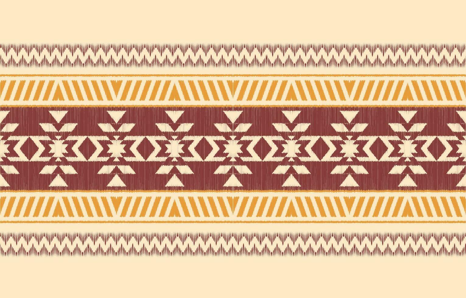 Ethnic abstract ikat art. Aztec ornament print. geometric ethnic pattern seamless  color oriental.  Design for background ,curtain, carpet, wallpaper, clothing, wrapping, Batik, vector illustration.