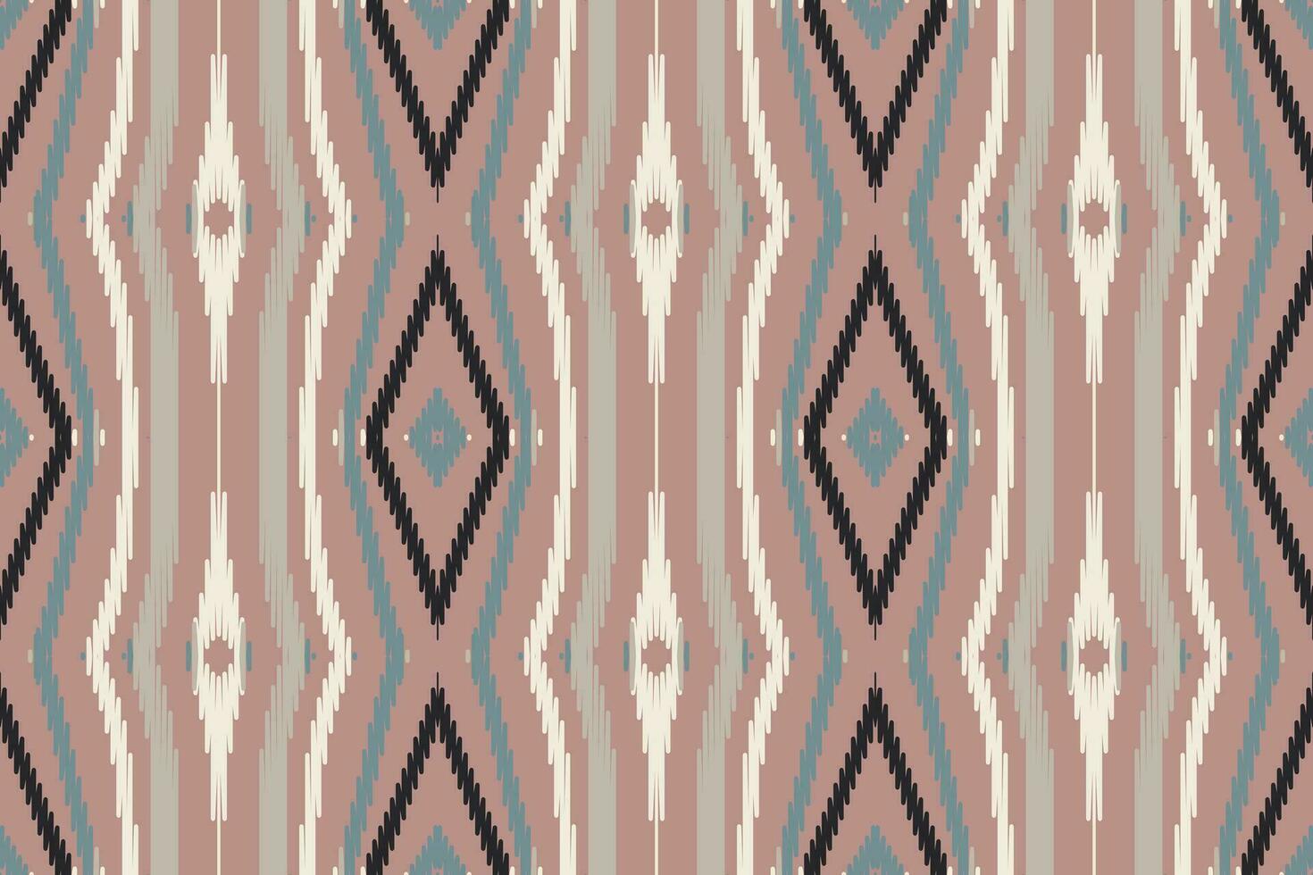 ikat sin costura modelo bordado antecedentes. ikat marco geométrico étnico oriental modelo tradicional. ikat azteca estilo resumen diseño para impresión textura,tela,sari,sari,alfombra. vector