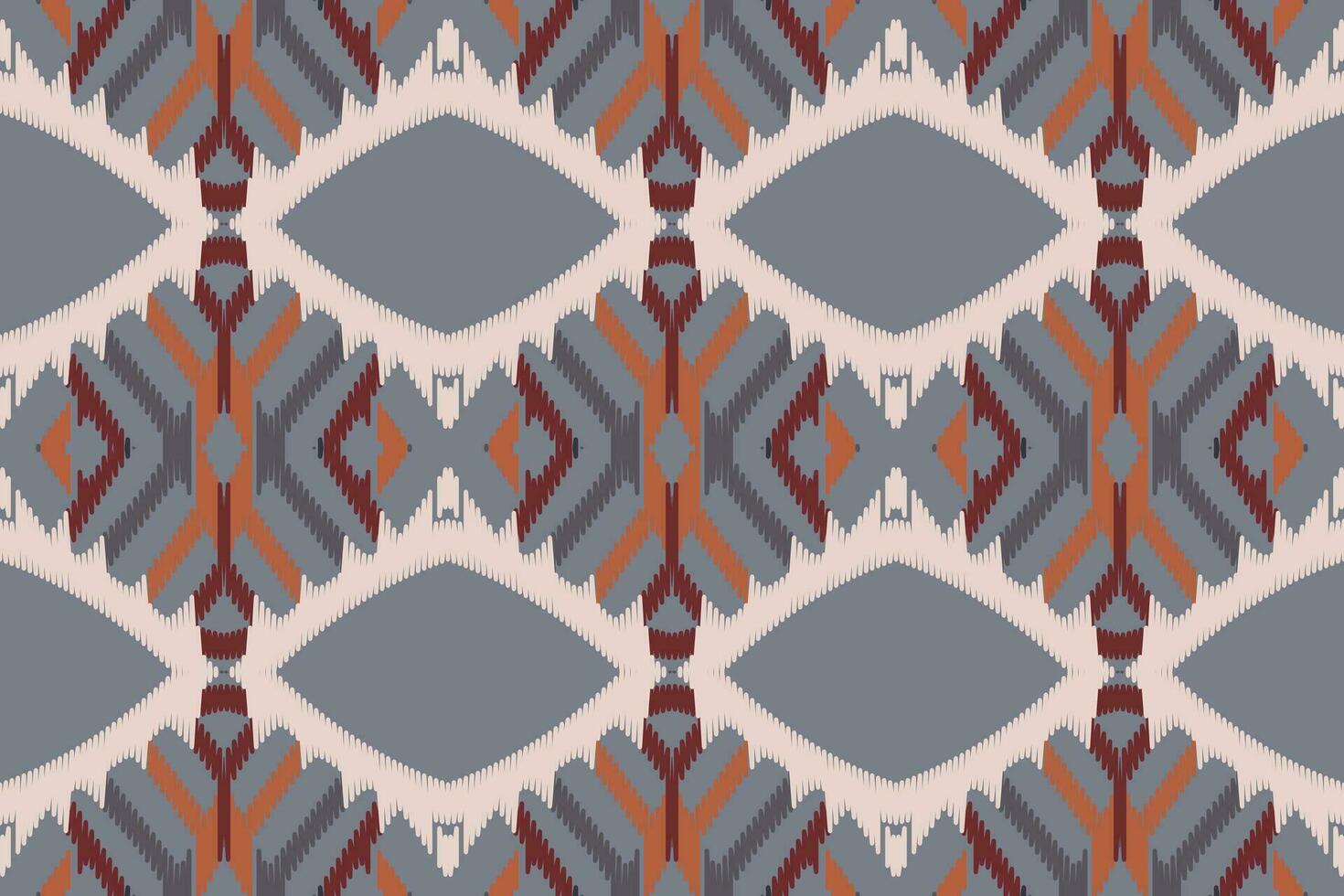 Ikat Damask Embroidery Background. Ikat Stripe Geometric Ethnic Oriental Pattern Traditional. Ikat Aztec Style Abstract Design for Print Texture,fabric,saree,sari,carpet. vector