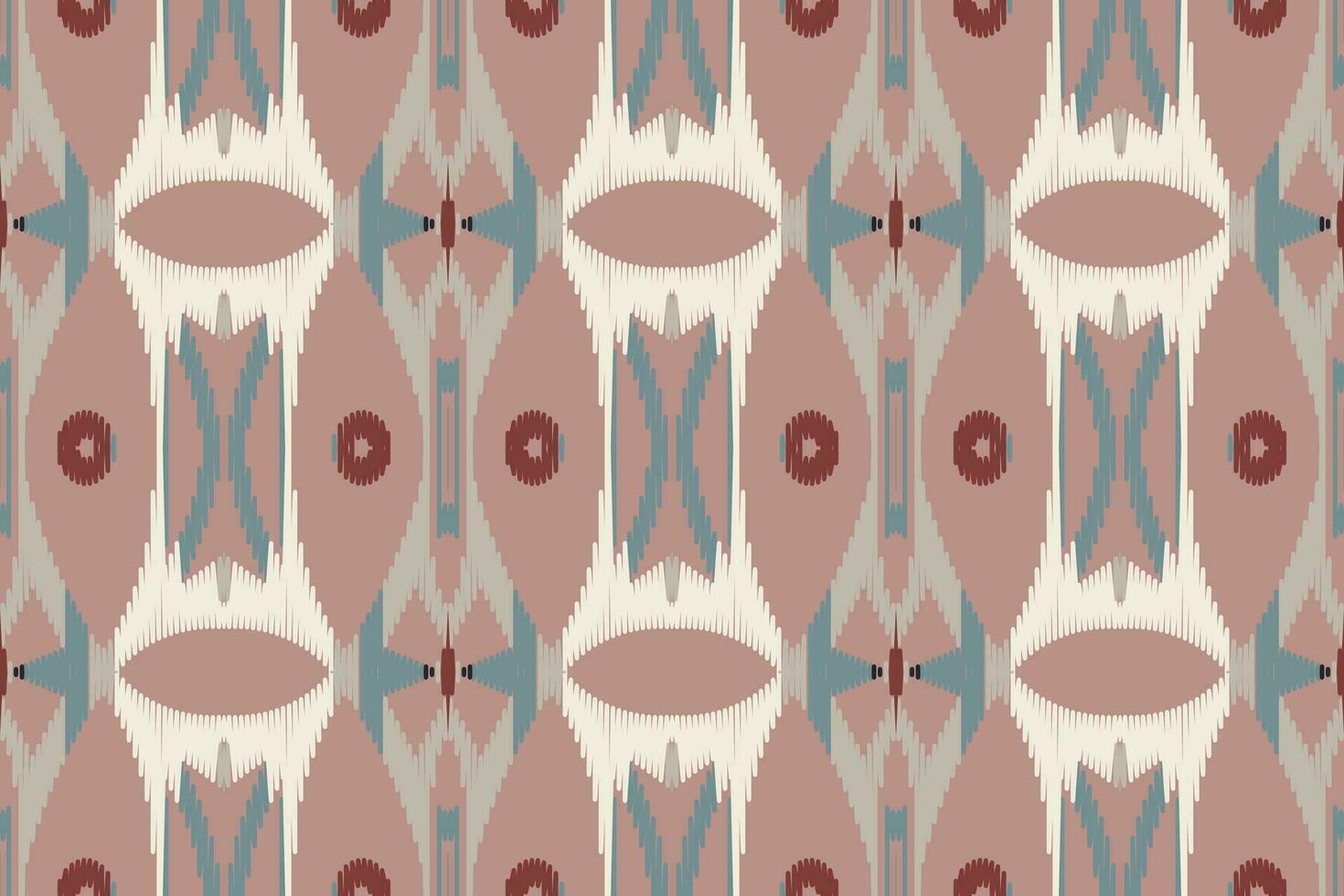 Ikat Seamless Pattern Embroidery Background. Ikat Patterns Geometric Ethnic Oriental Pattern traditional.aztec Style Abstract Vector design for Texture,fabric,clothing,wrapping,sarong.