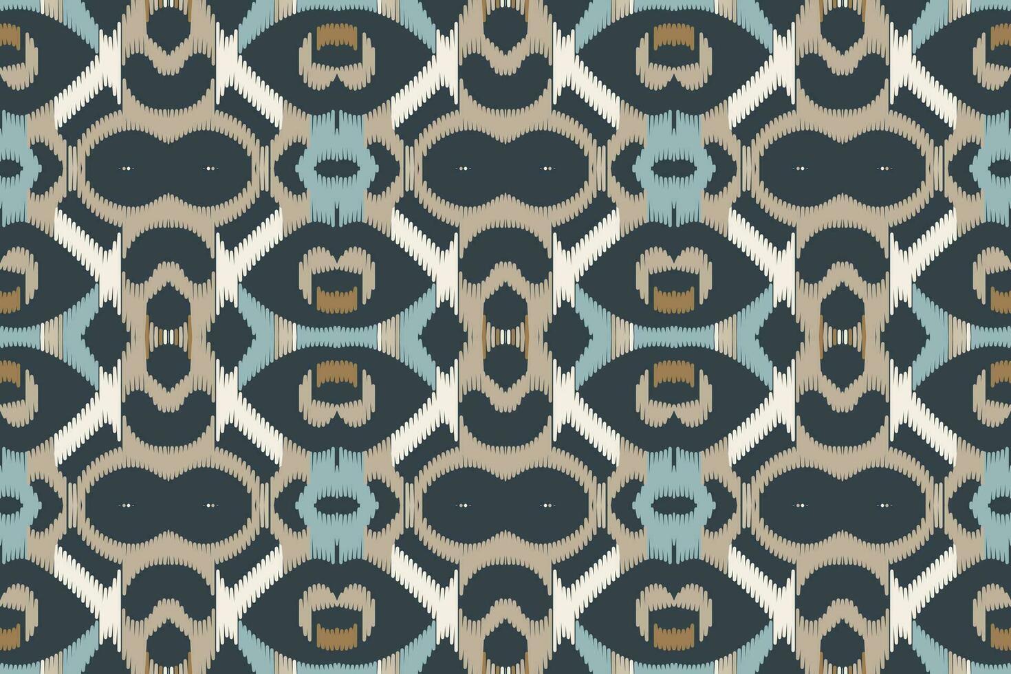 Ikat Fabric Paisley Embroidery Background. Ikat Background Geometric Ethnic Oriental Pattern Traditional. Ikat Aztec Style Abstract Design for Print Texture,fabric,saree,sari,carpet. vector