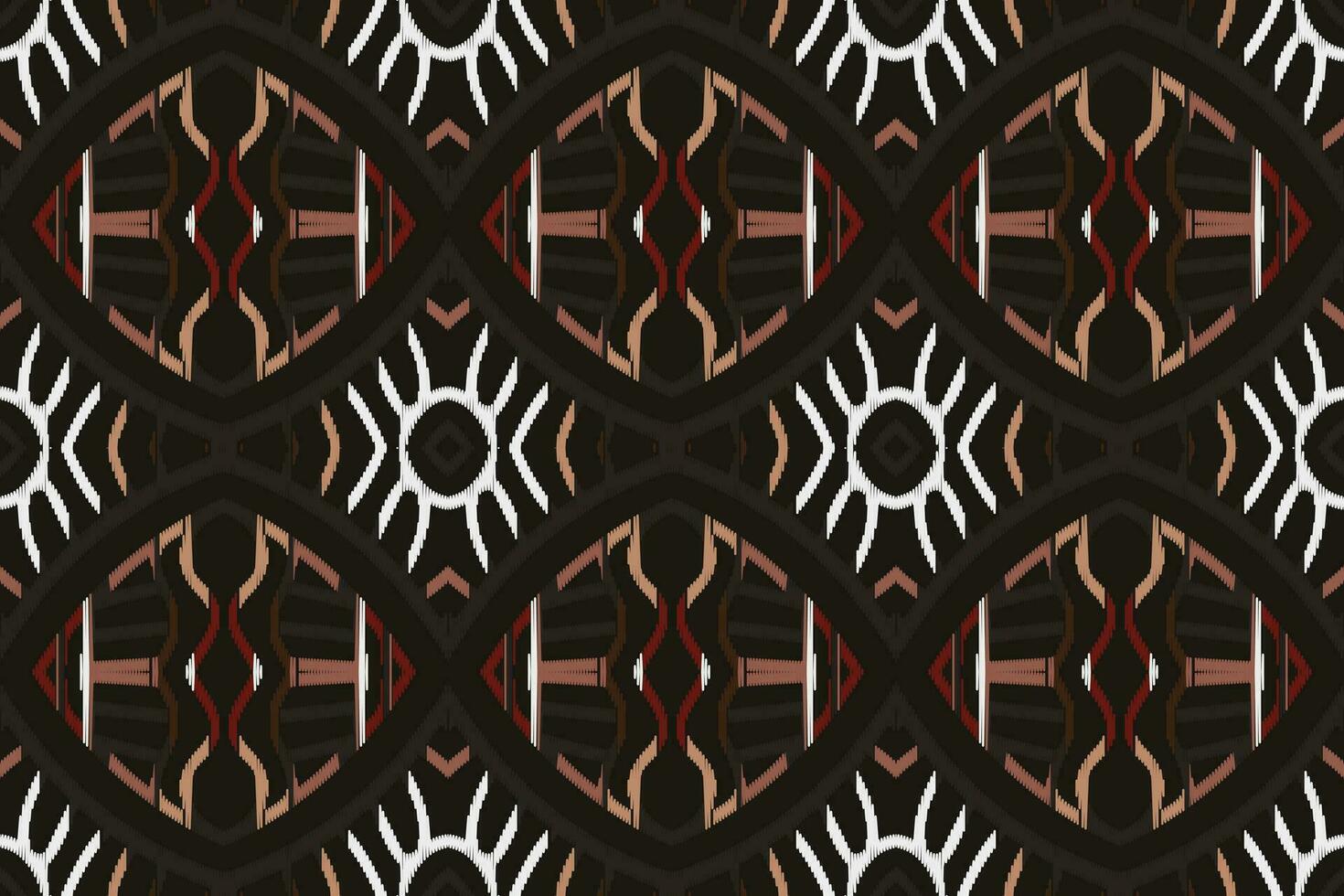 ikat floral cachemir bordado antecedentes. ikat flor geométrico étnico oriental modelo tradicional. ikat azteca estilo resumen diseño para impresión textura,tela,sari,sari,alfombra. vector