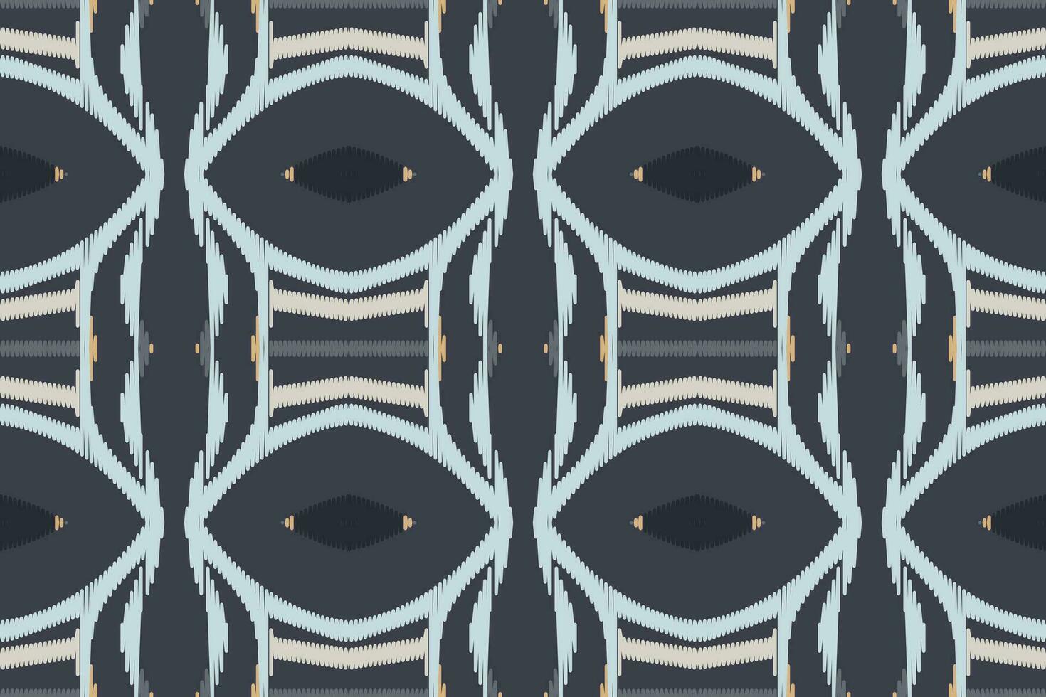 Ikat Damask Embroidery Background. Ikat Seamless Pattern Geometric Ethnic Oriental Pattern Traditional. Ikat Aztec Style Abstract Design for Print Texture,fabric,saree,sari,carpet. vector