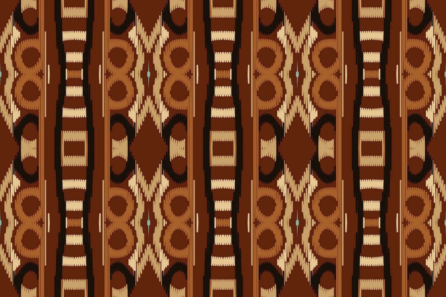 Ikat Damask Embroidery Background. Ikat Floral Geometric Ethnic Oriental Pattern traditional.aztec Style Abstract Vector illustration.design for Texture,fabric,clothing,wrapping,sarong.
