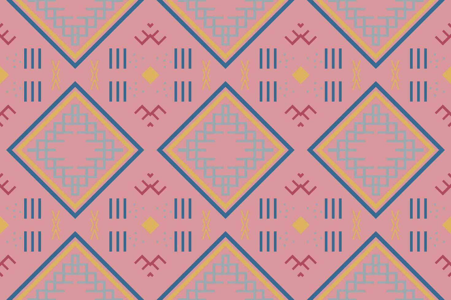 Ethnic pattern design. traditional pattern African art It is a pattern created by combining geometric shapes. Create beautiful fabric patterns. Design for print. vector