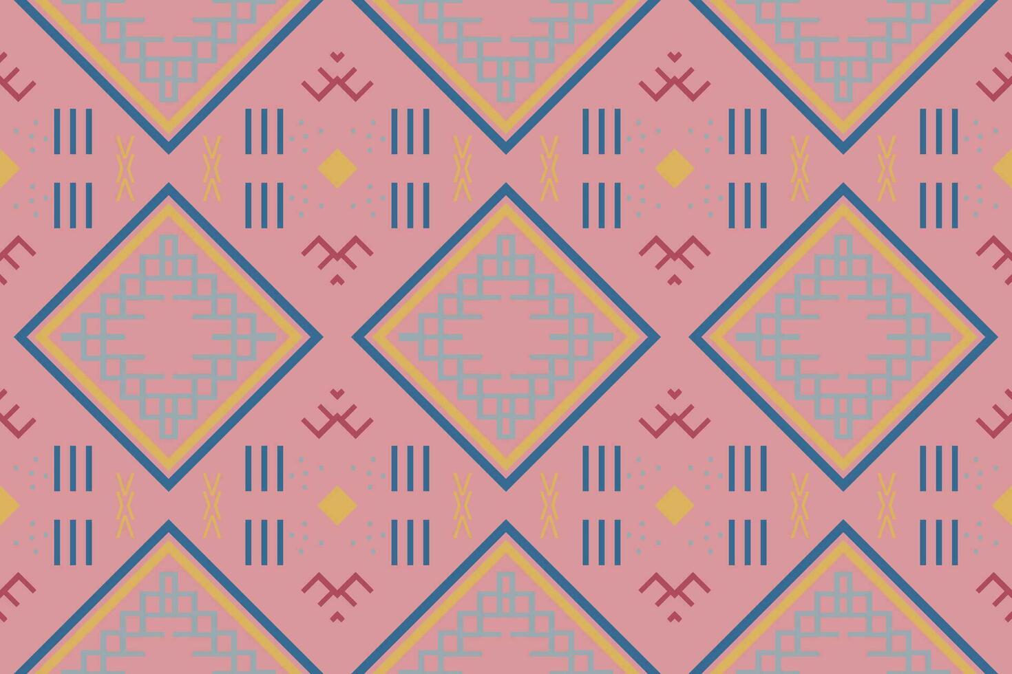 Ethnic pattern design. traditional pattern African art It is a pattern created by combining geometric shapes. Create beautiful fabric patterns. Design for print. vector