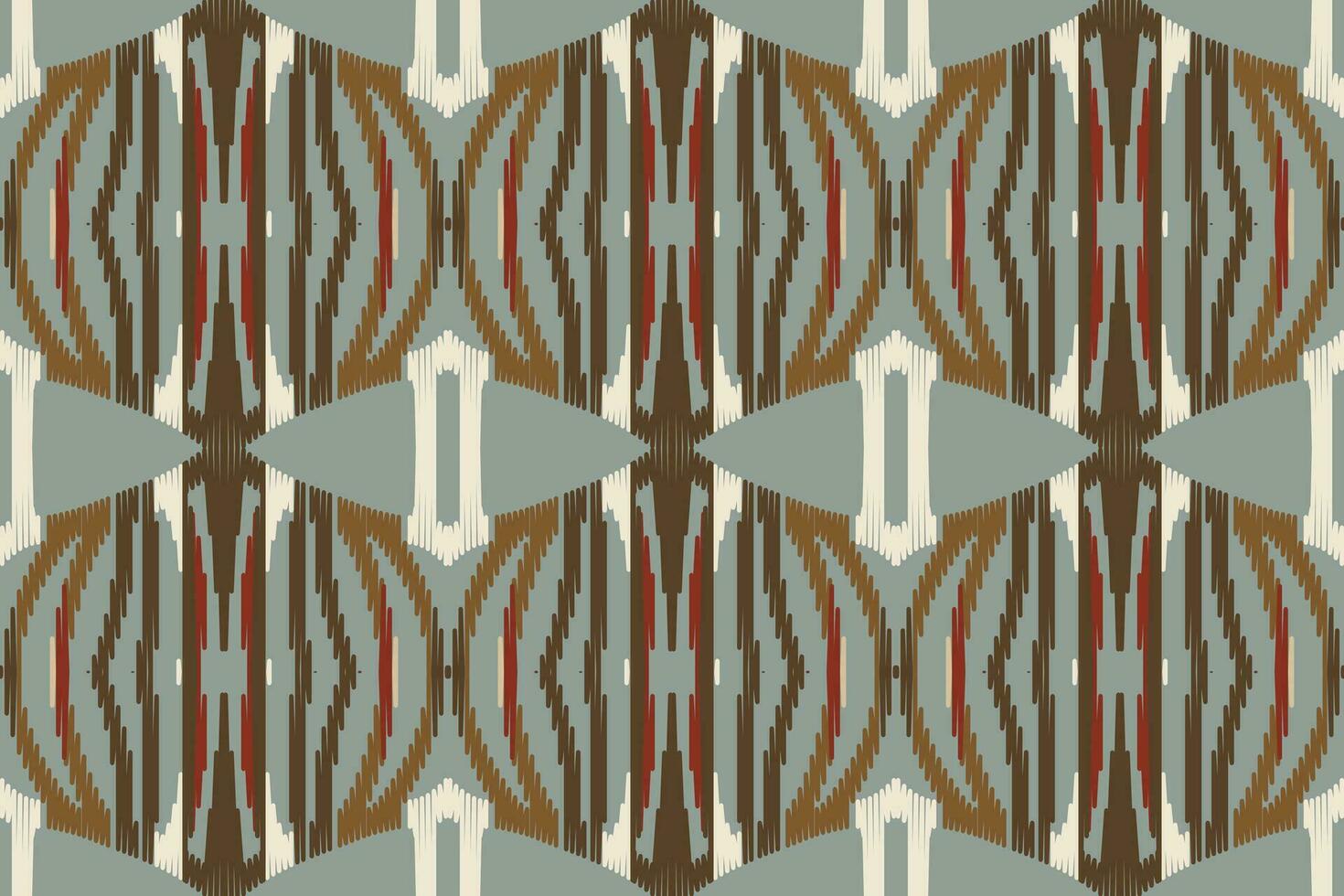 Motif Ikat Seamless Pattern Embroidery Background. Ikat Aztec Geometric Ethnic Oriental Pattern traditional.aztec Style Abstract Vector design for Texture,fabric,clothing,wrapping,sarong.