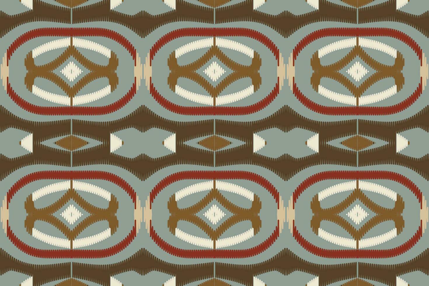 Ikat Paisley Pattern Embroidery Background. Ikat Stripe Geometric Ethnic Oriental Pattern traditional.aztec Style Abstract Vector illustration.design for Texture,fabric,clothing,wrapping,sarong.