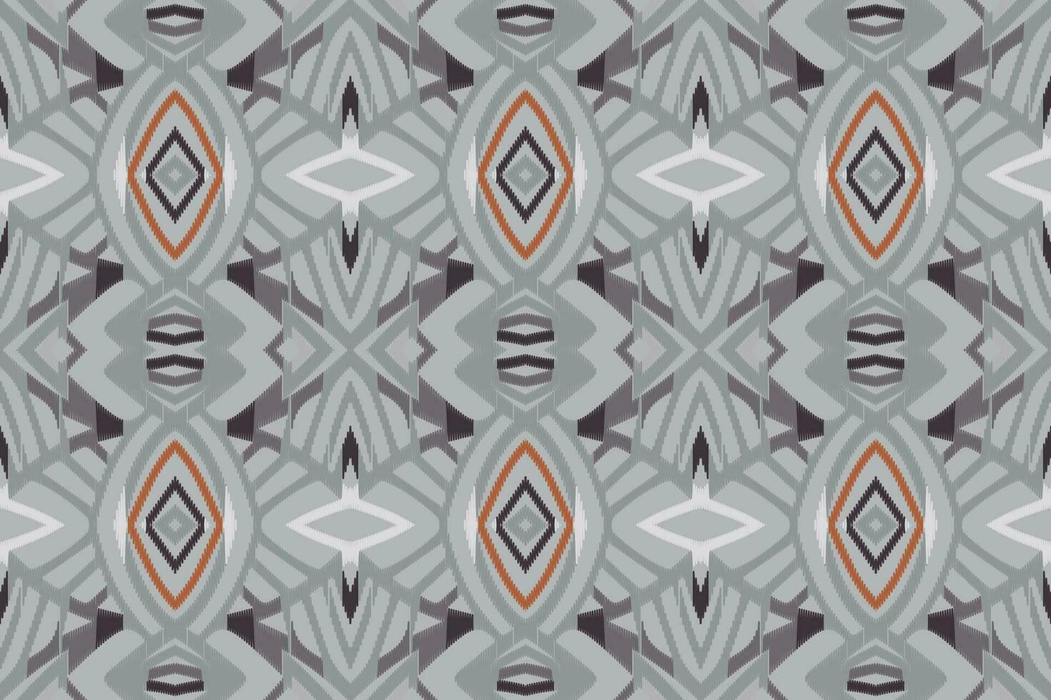 Ikat Damask Paisley Embroidery Background. Ikat Design Geometric Ethnic Oriental Pattern Traditional. Ikat Aztec Style Abstract Design for Print Texture,fabric,saree,sari,carpet. vector
