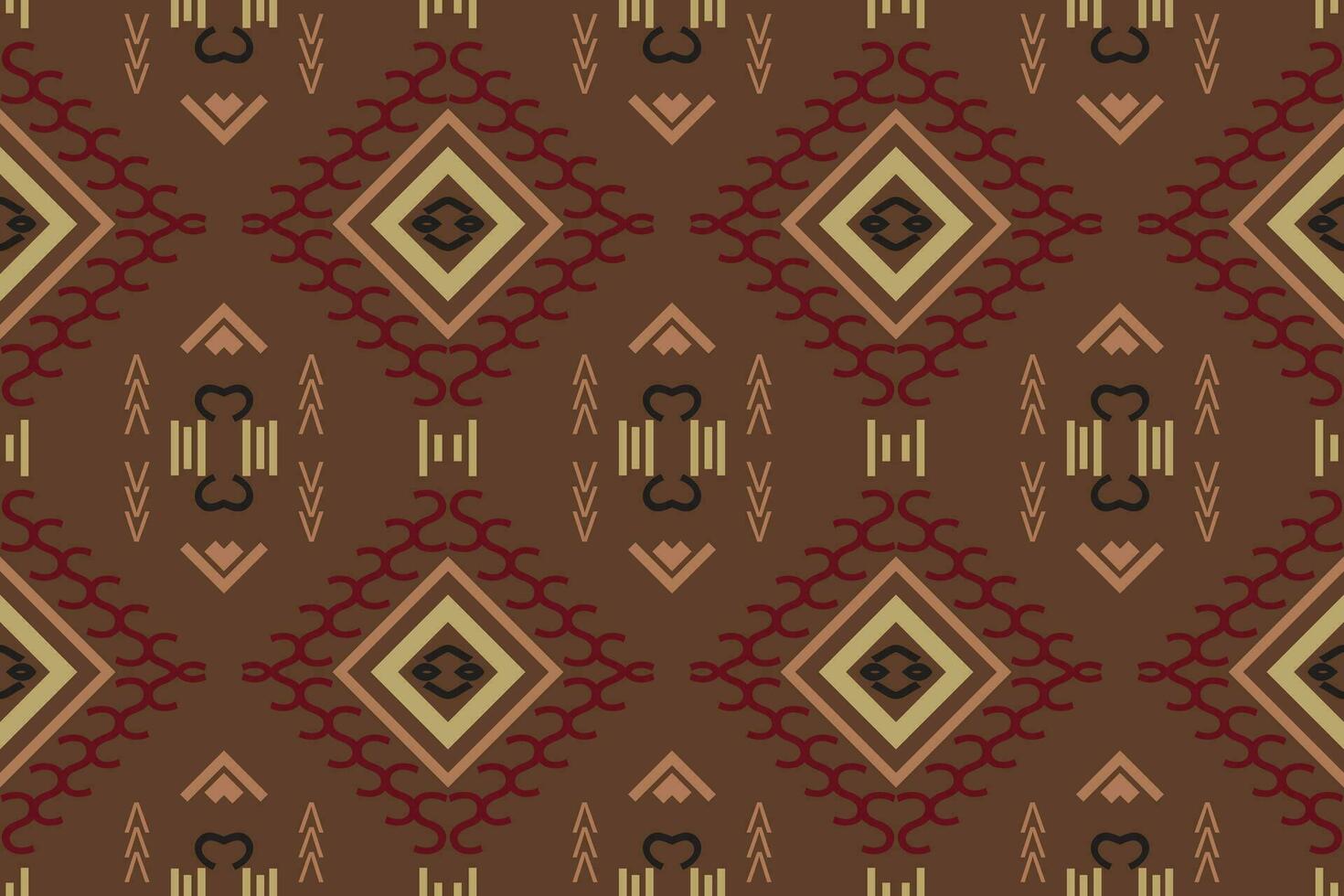 Simple ethnic design. traditional patterned carpets It is a pattern created by combining geometric shapes. Create beautiful fabric patterns. Design for print. vector