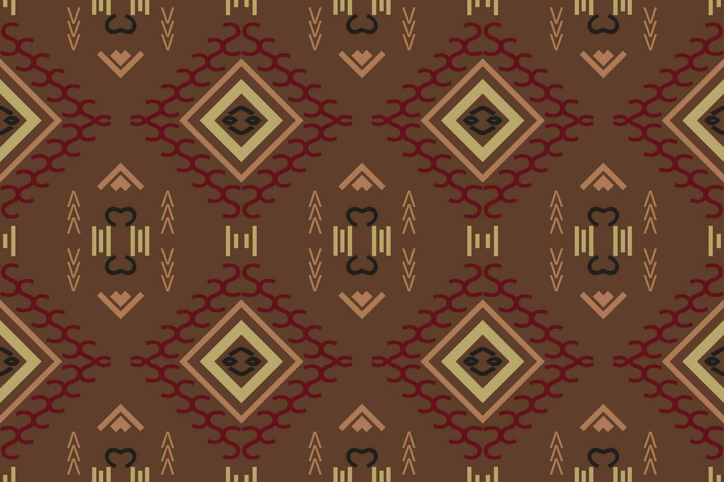 Simple ethnic design. traditional patterned carpets It is a pattern created by combining geometric shapes. Create beautiful fabric patterns. Design for print. vector