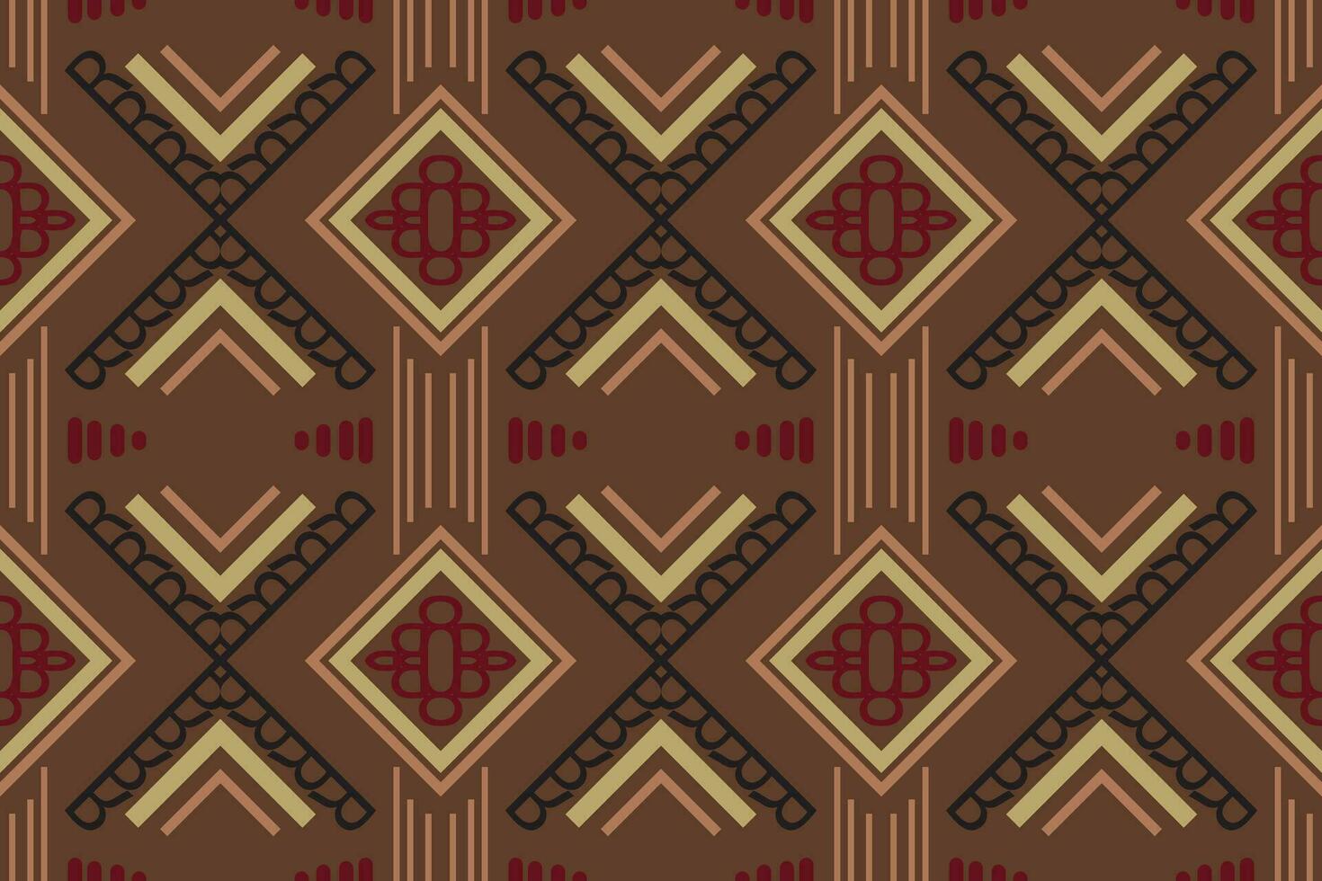 Simple ethnic design. traditional pattern background It is a pattern created by combining geometric shapes. Create beautiful fabric patterns. Design for print. vector