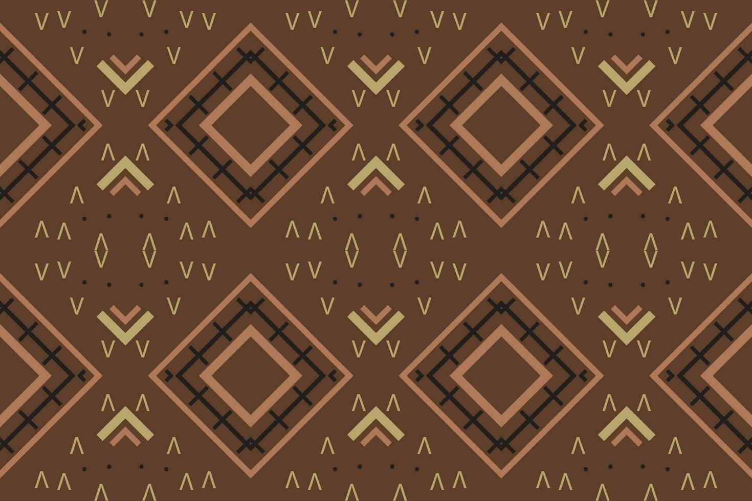 Simple ethnic design in the Philippines. Traditional ethnic patterns vectors It is a pattern created by combining geometric shapes. Create beautiful fabric patterns. Design for print.