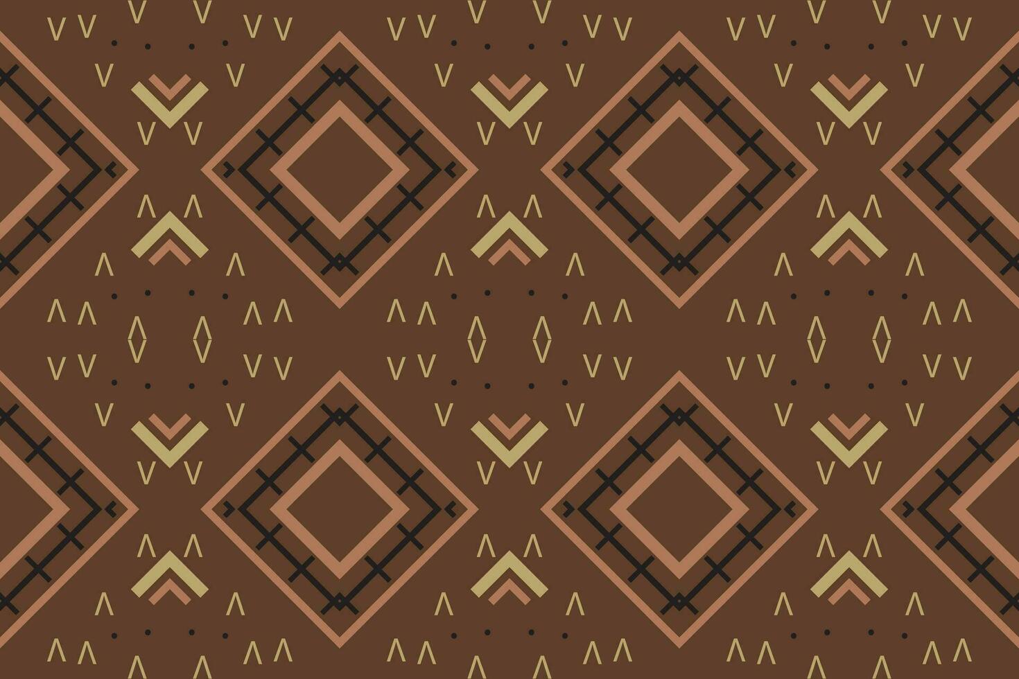 Simple ethnic design in the Philippines. Traditional ethnic patterns vectors It is a pattern created by combining geometric shapes. Create beautiful fabric patterns. Design for print.