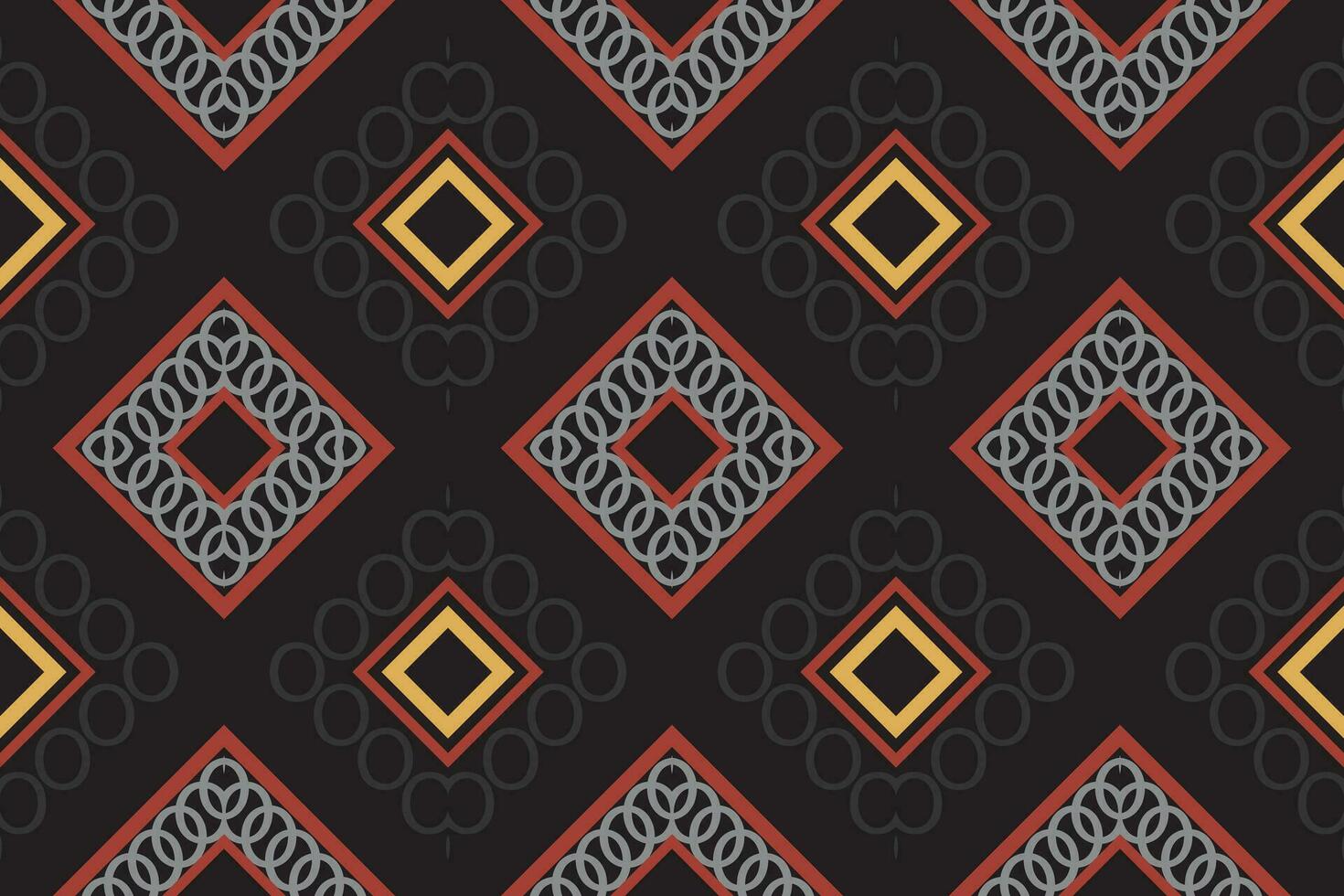 Ethnic pattern Philippine textile. traditional pattern design It is a pattern created by combining geometric shapes. Create beautiful fabric patterns. Design for print. vector