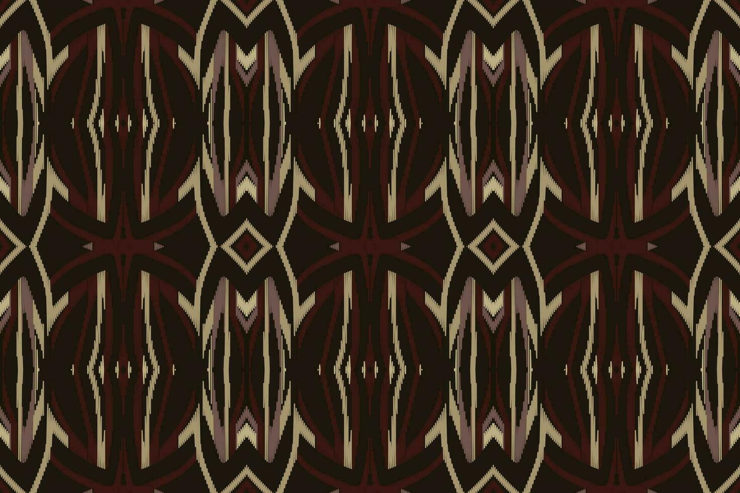 Ikat Floral Paisley Embroidery Background. Ikat Seamless Pattern Geometric Ethnic Oriental Pattern Traditional. Ikat Aztec Style Abstract Design for Print Texture,fabric,saree,sari,carpet. vector