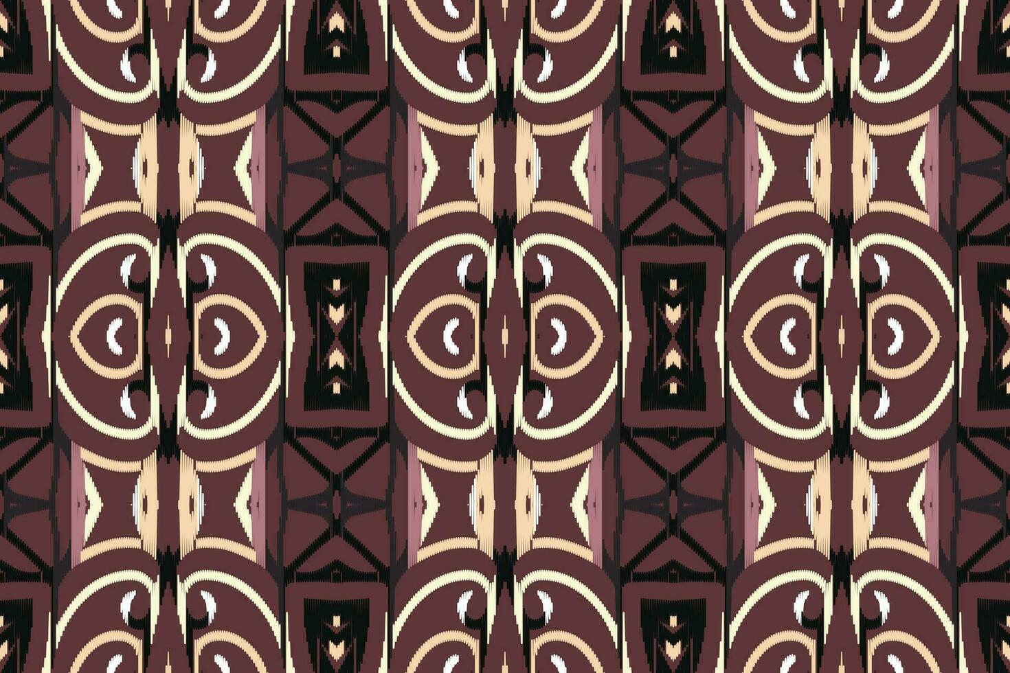 ikat damasco cachemir bordado antecedentes. ikat marco geométrico étnico oriental modelo tradicional.azteca estilo resumen vector ilustración.diseño para textura,tela,ropa,envoltura,pareo.