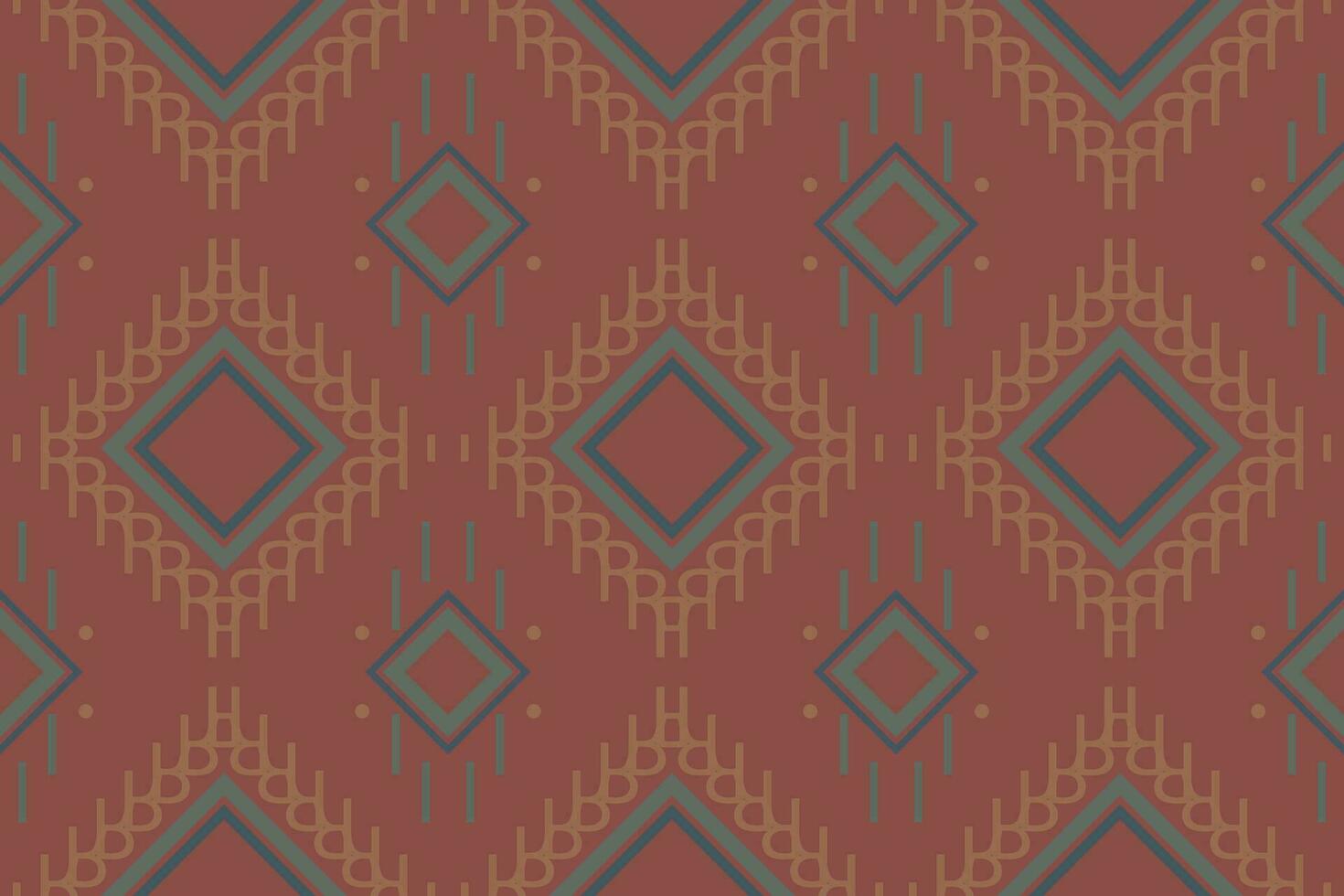 Simple ethnic design in the Philippines. traditional pattern design It is a pattern created by combining geometric shapes. Create beautiful fabric patterns. Design for print. vector