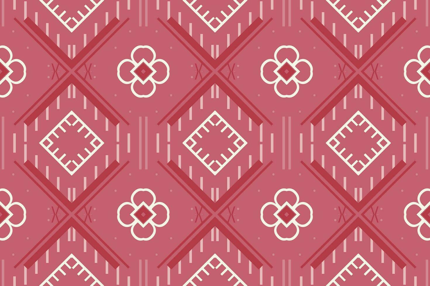 Ethnic pattern. traditional pattern African art It is a pattern created by combining geometric shapes. Create beautiful fabric patterns. Design for print. vector