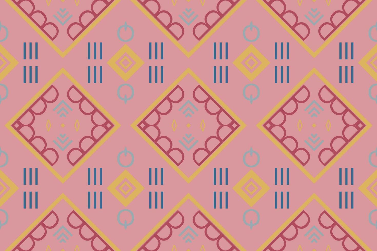 Ethnic pattern design. traditional patterned wallpaper It is a pattern created by combining geometric shapes. Create beautiful fabric patterns. Design for print. vector