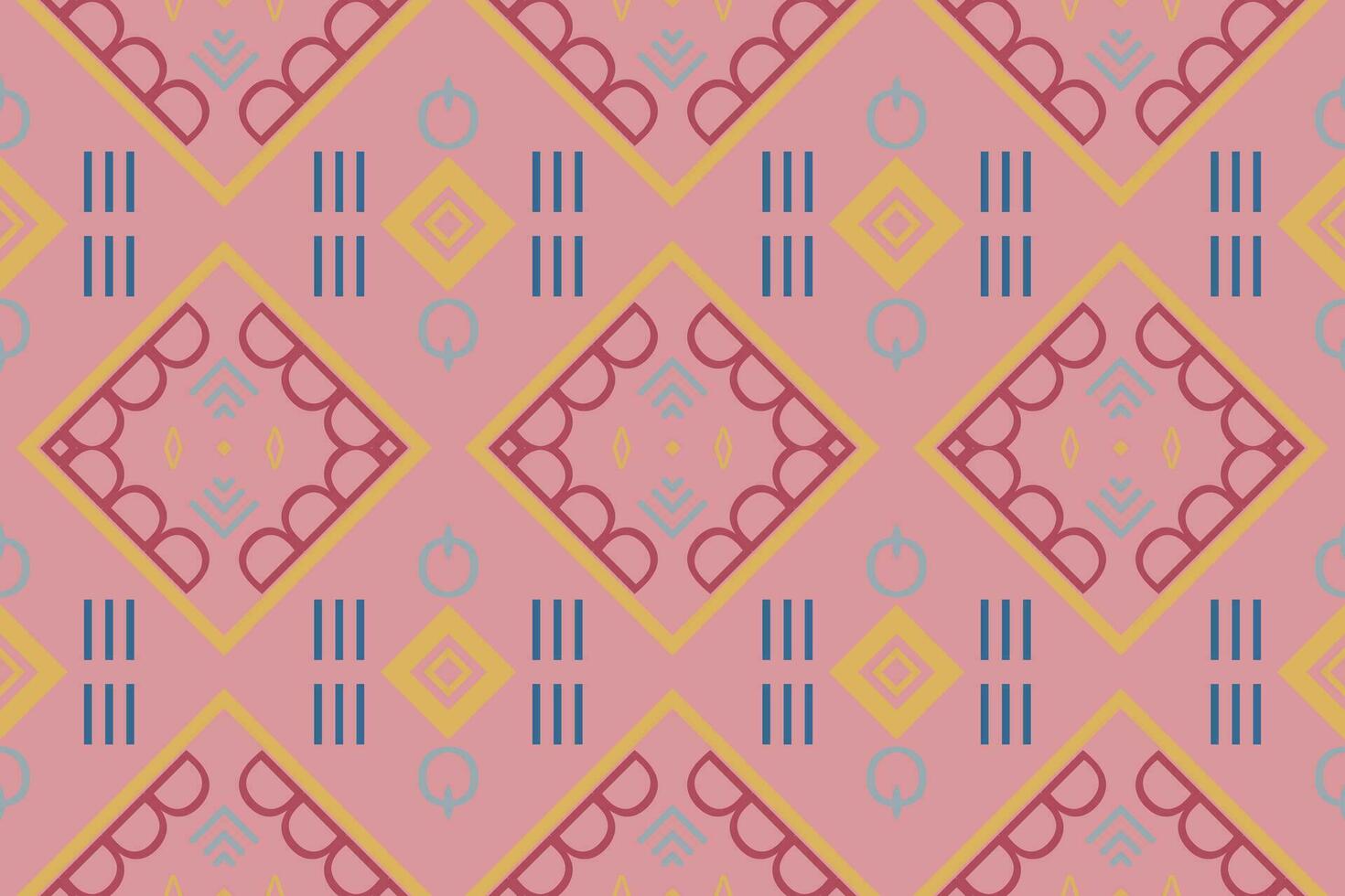 Ethnic pattern design. traditional patterned wallpaper It is a pattern created by combining geometric shapes. Create beautiful fabric patterns. Design for print. vector