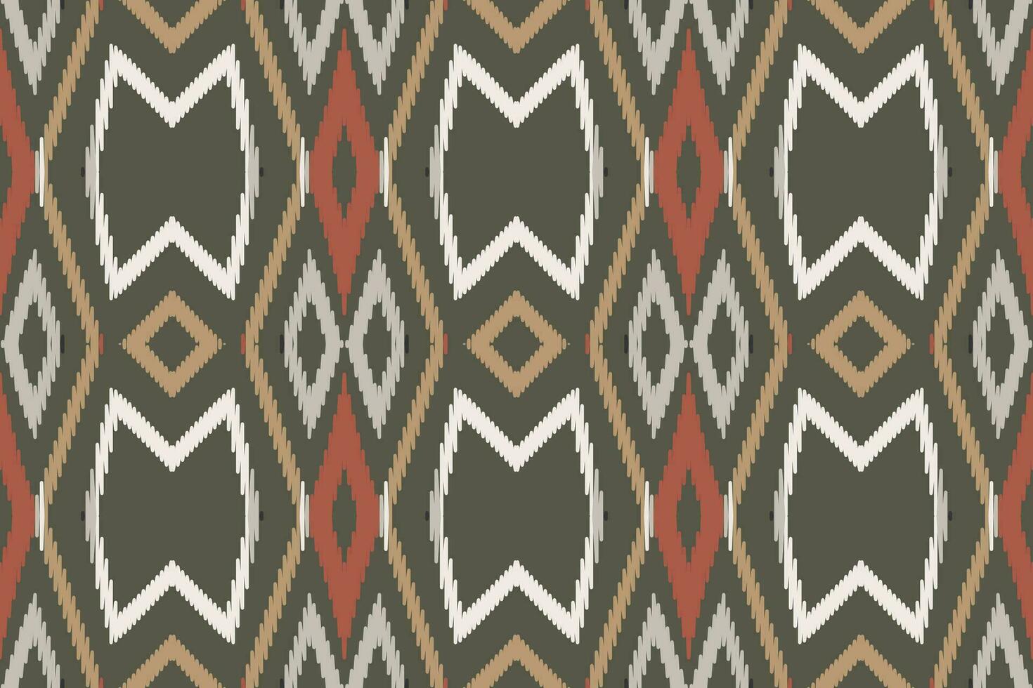 Motif Ikat Seamless Pattern Embroidery Background. Ikat Seamless Geometric Ethnic Oriental Pattern traditional.aztec Style Abstract Vector design for Texture,fabric,clothing,wrapping,sarong.