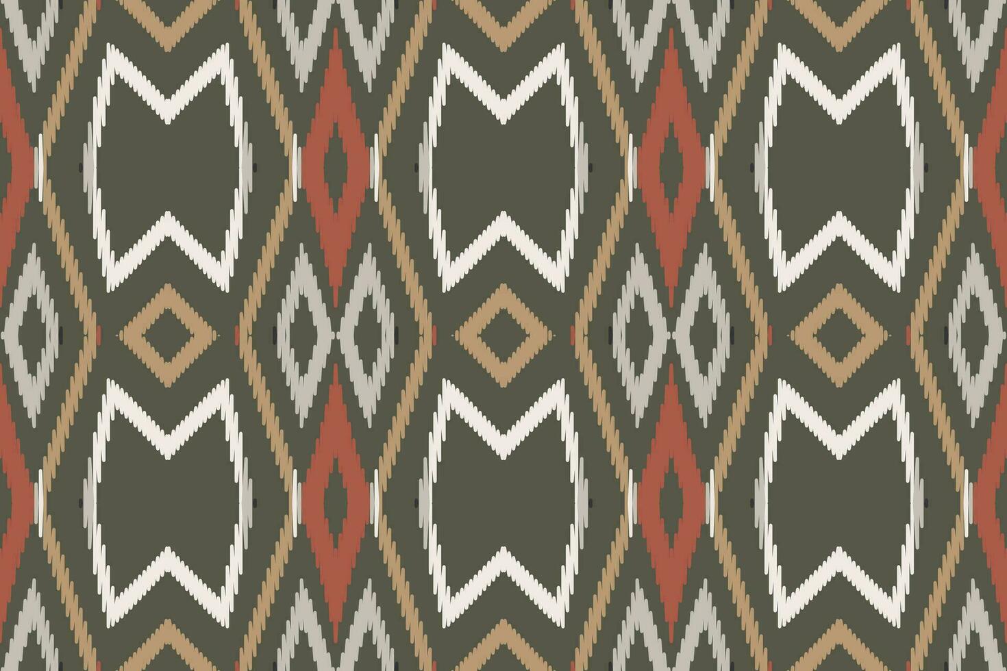 Motif Ikat Seamless Pattern Embroidery Background. Ikat Seamless Geometric Ethnic Oriental Pattern traditional.aztec Style Abstract Vector design for Texture,fabric,clothing,wrapping,sarong.