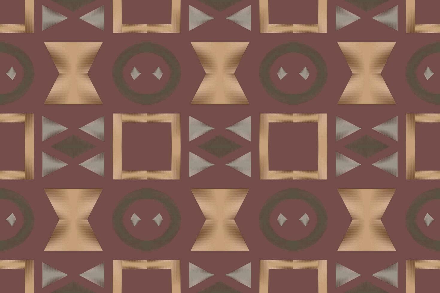 Ikat Damask Paisley Embroidery Background. Ikat Frame Geometric Ethnic Oriental Pattern Traditional. Ikat Aztec Style Abstract Design for Print Texture,fabric,saree,sari,carpet. vector