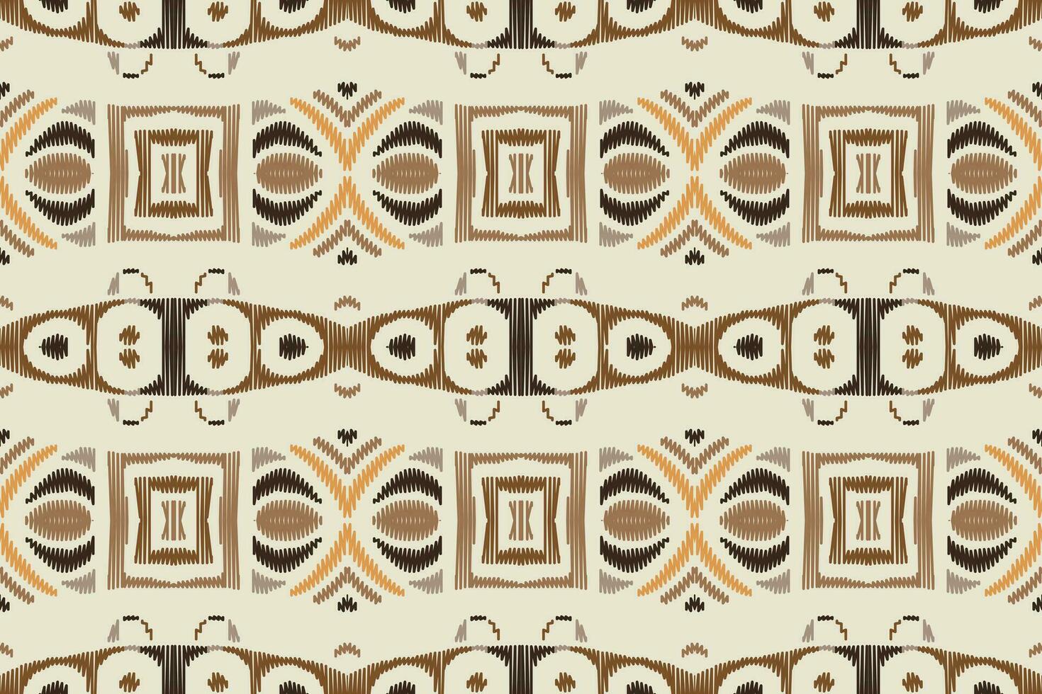 Ikat Floral Paisley Embroidery Background. Ikat Fabric Geometric Ethnic Oriental Pattern Traditional. Ikat Aztec Style Abstract Design for Print Texture,fabric,saree,sari,carpet. vector
