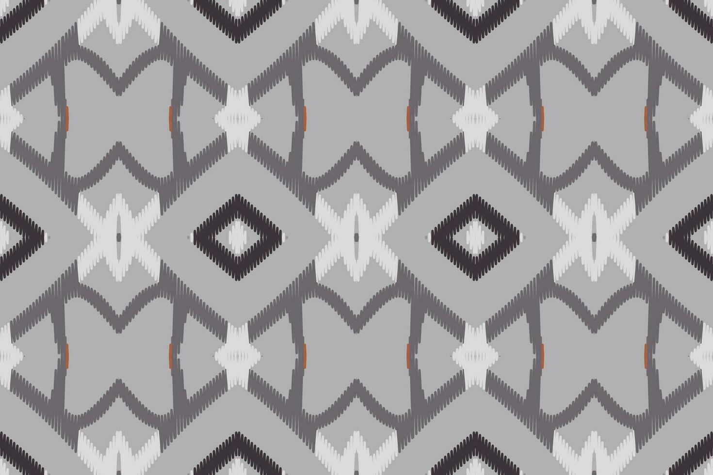 Ikat Seamless Pattern Embroidery Background. Ikat Frame Geometric Ethnic Oriental Pattern traditional.aztec Style Abstract Vector illustration.design for Texture,fabric,clothing,wrapping,sarong.