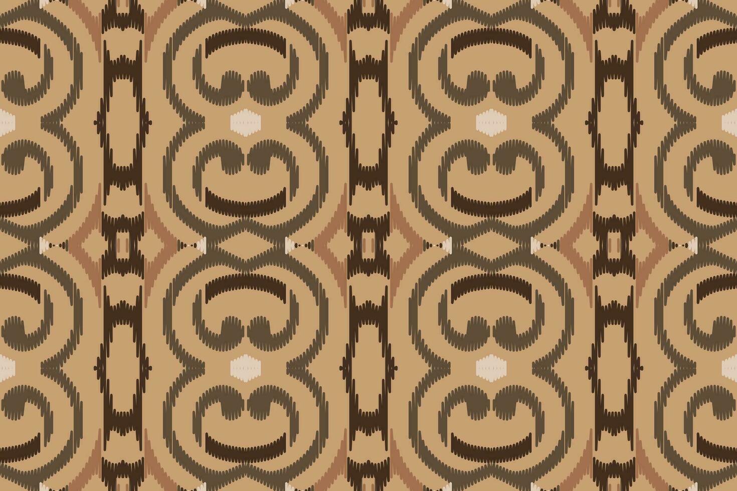 Ikat Seamless Pattern Embroidery Background. Ikat Stripes Geometric Ethnic Oriental Pattern Traditional. Ikat Aztec Style Abstract Design for Print Texture,fabric,saree,sari,carpet. vector