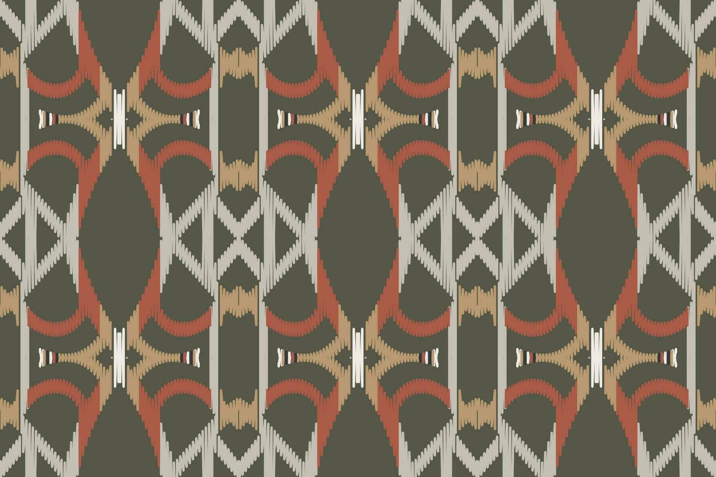 Motif Ikat Seamless Pattern Embroidery Background. Ikat Seamless Pattern Geometric Ethnic Oriental Pattern traditional.aztec Style Abstract design for Texture,fabric,clothing,wrapping,sarong. vector