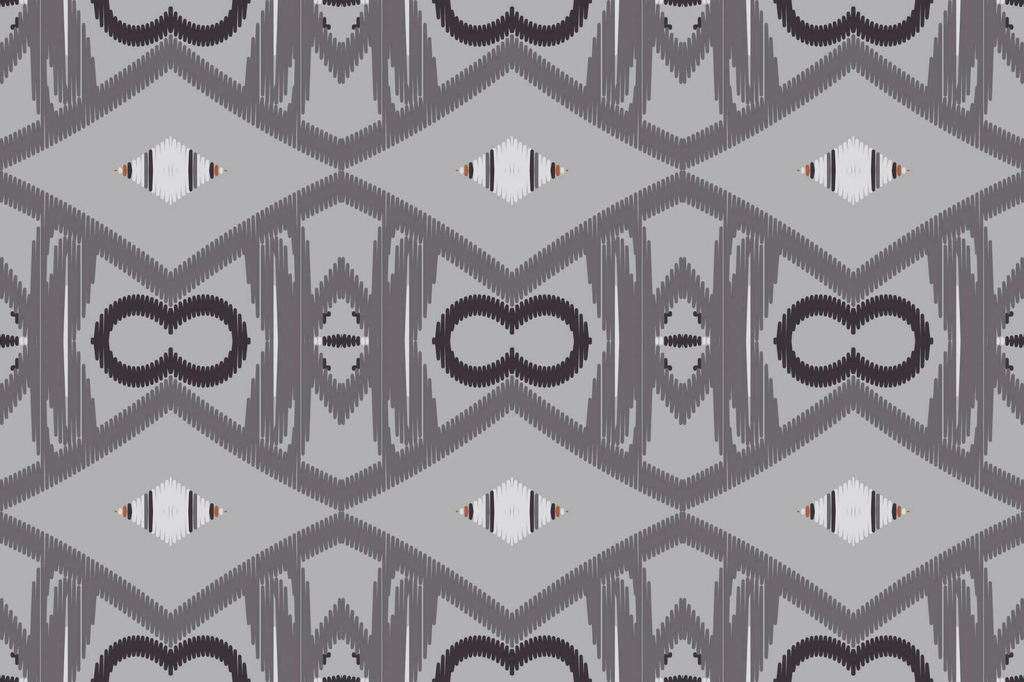 Ikat Seamless Pattern Embroidery Background. Ikat Flower Geometric Ethnic Oriental Pattern Traditional. Ikat Aztec Style Abstract Design for Print Texture,fabric,saree,sari,carpet. vector