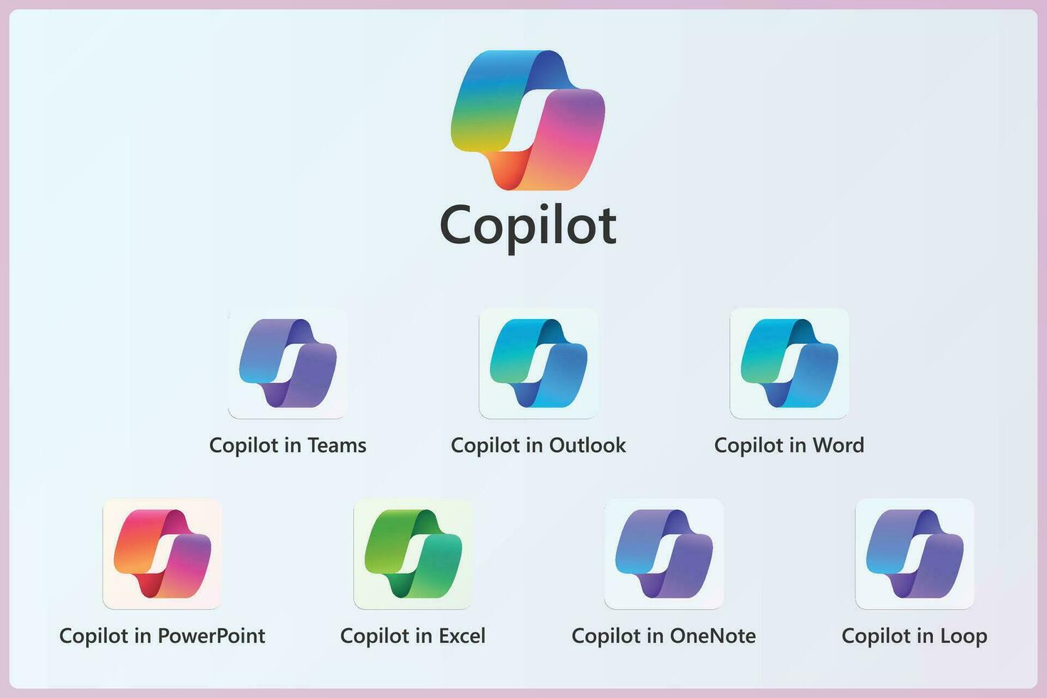 Copilot Icon Set vector