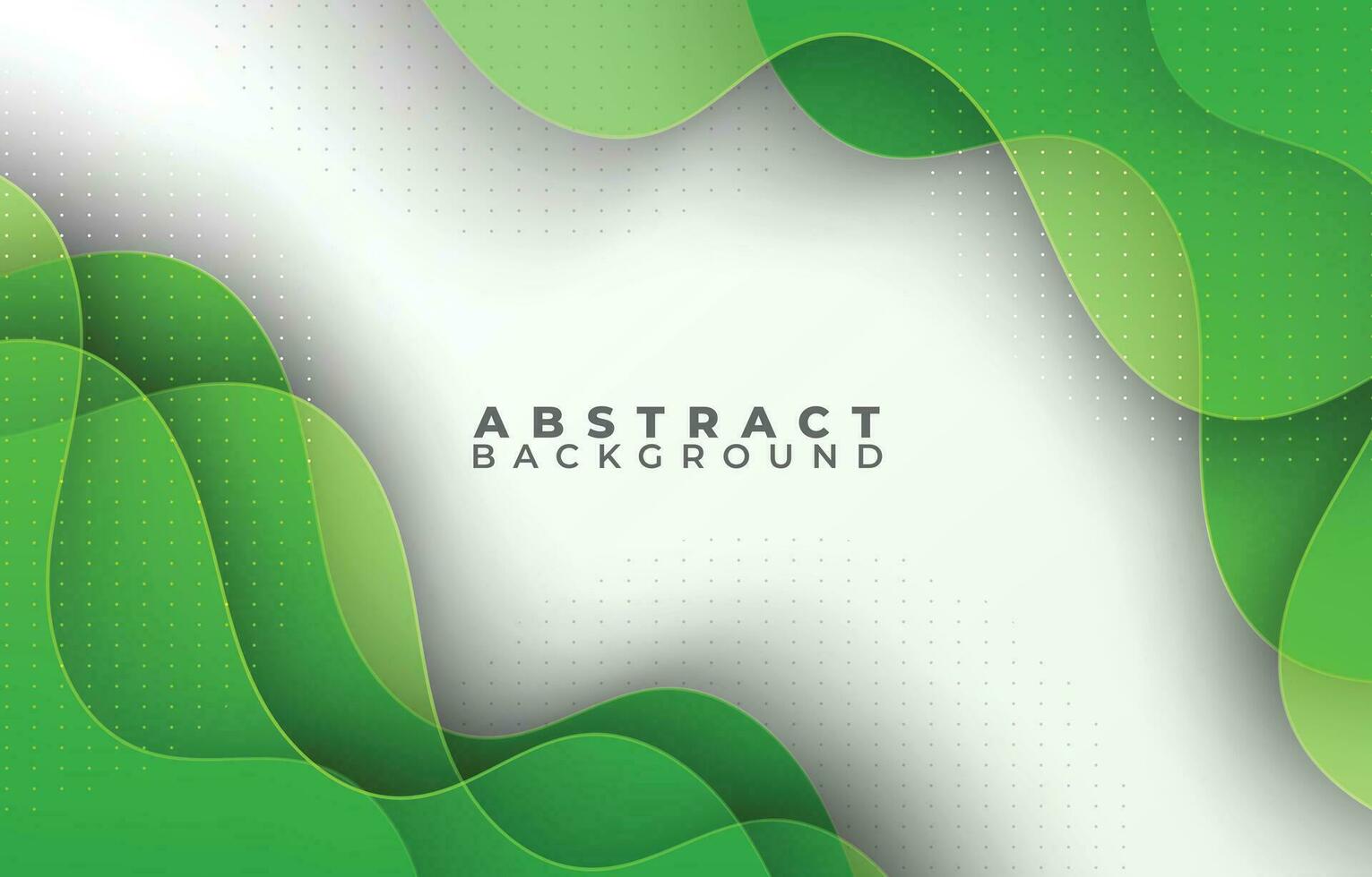 Green Abstract Liquid Fluid Background, Overlap Layer. Waves Fluid Shapes Composition. Vector Illustration