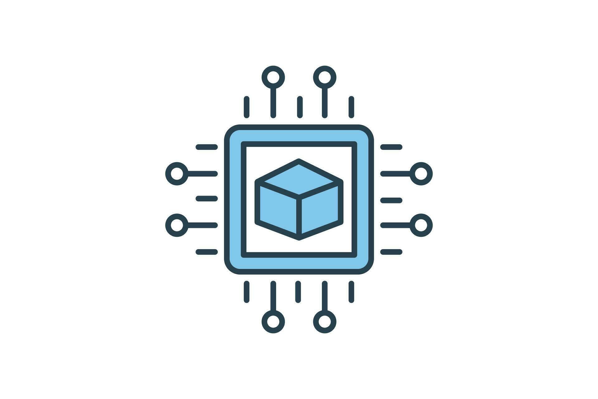 computer vision icon. icon related to device, artificial intelligence ...