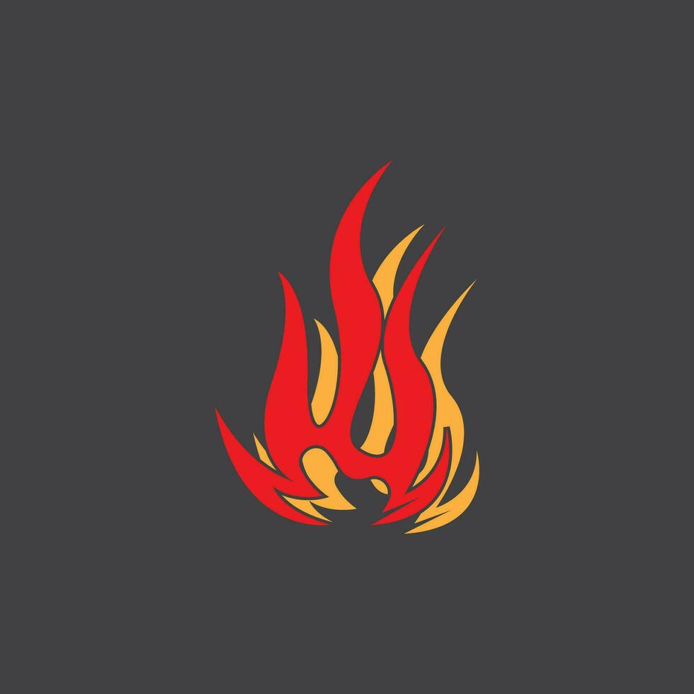 fuego fuego logo vector modelo ilustración