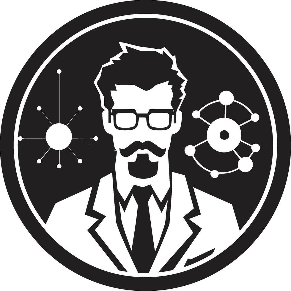 Visualizing Genius Scientist Vector Portraiture The Beauty of Discovery Scientist Vector Artwork