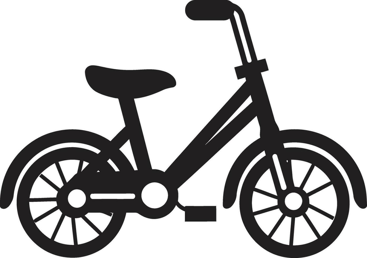Cycling with Flair Bicycle Vector Illustration Pedal Driven Art Bicycle Vector Masterpieces