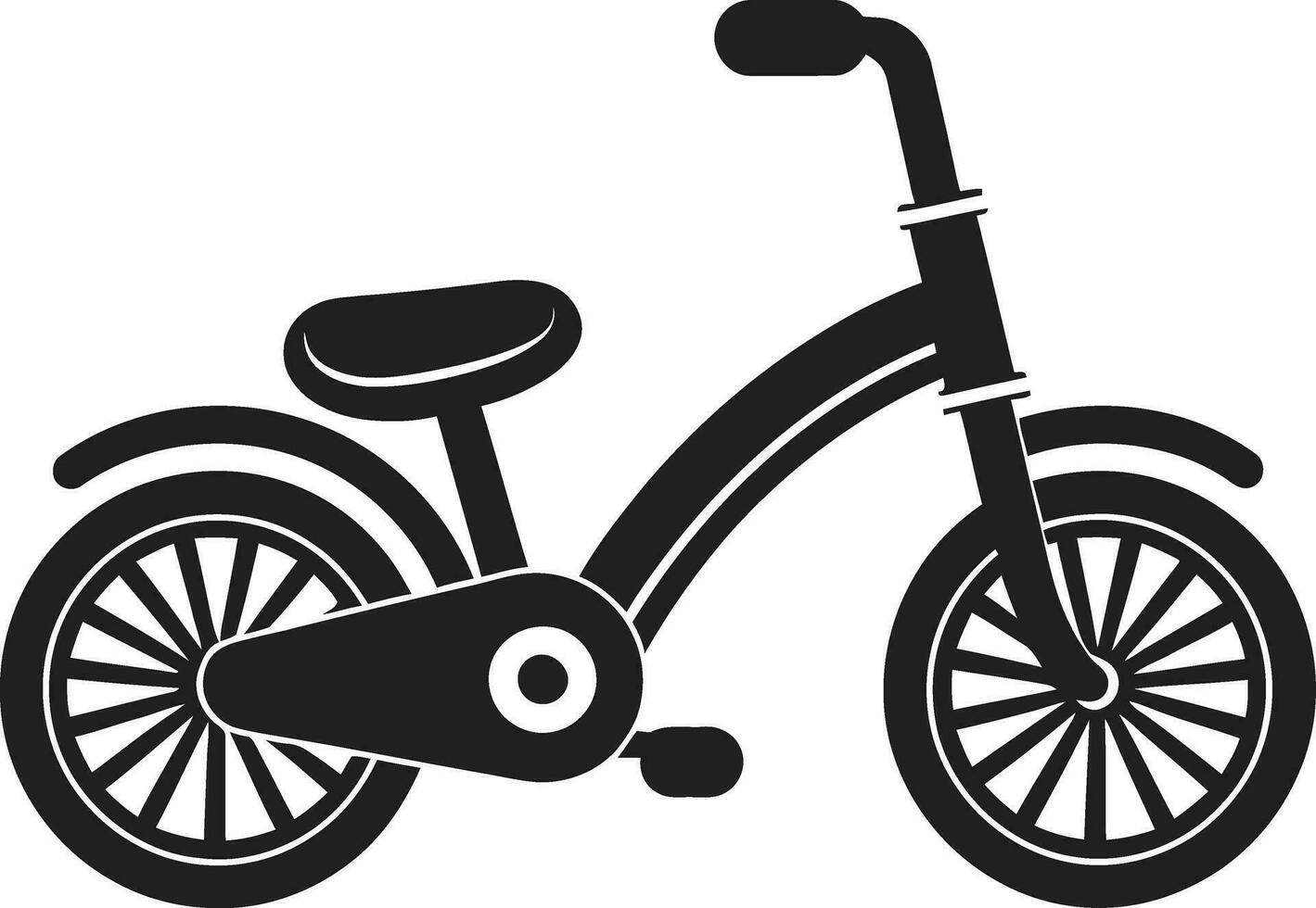 Two Wheeled Adventures in Vector Form Illustrating Bicycle Joy Vectorized Bike Art