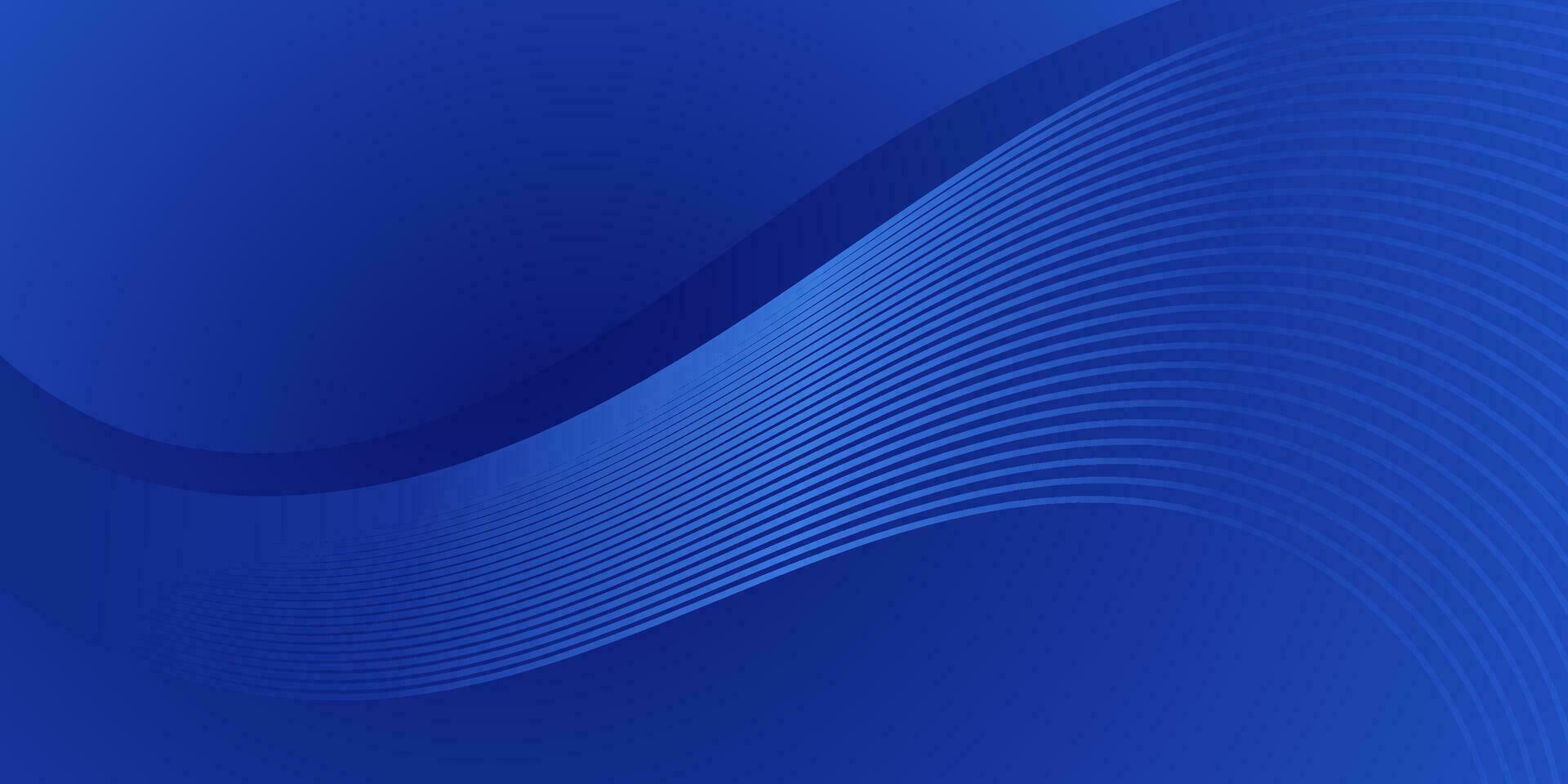 elegant blue abstract curve background with glowing lines vector