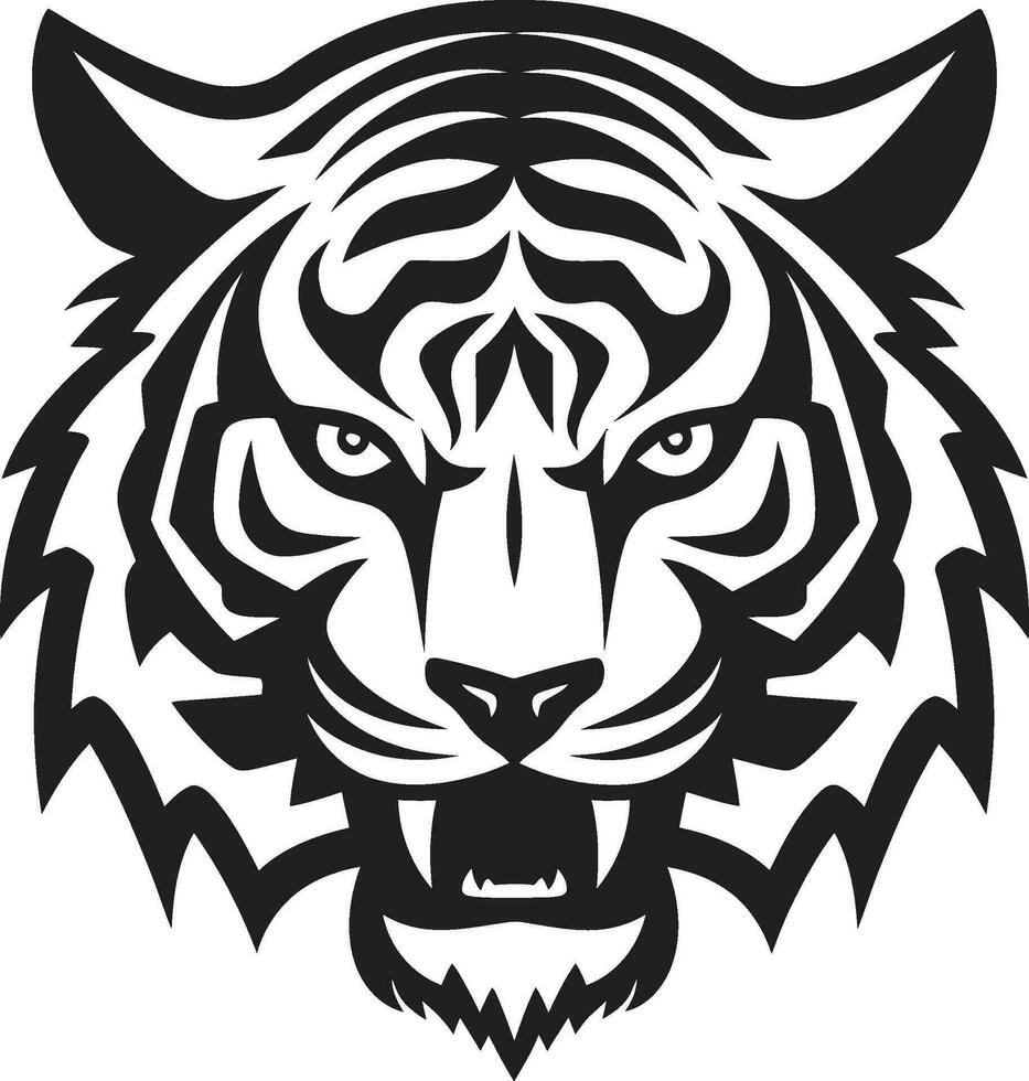 Geometric Tiger Illustration Vector Precision Abstract Tiger Artistry in Vector Form