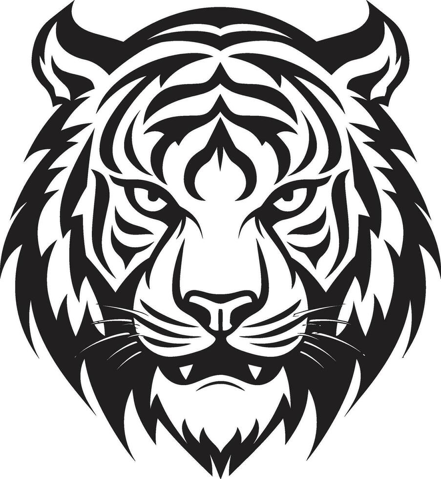 Cosmic Tiger Realm Vector Universe Intricate Tiger Vector Detailing Fine Art