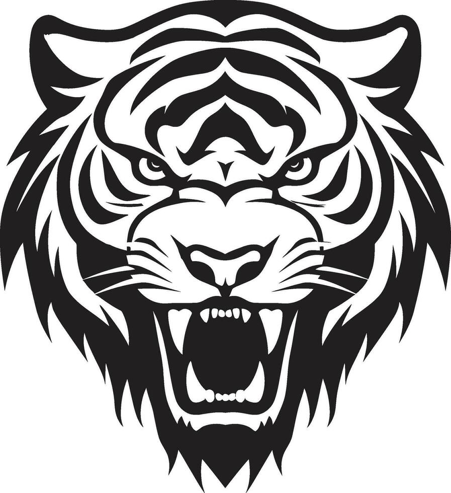 Mesmerizing Tiger Eyes in Vector Majestic Tiger Vector Art in Motion