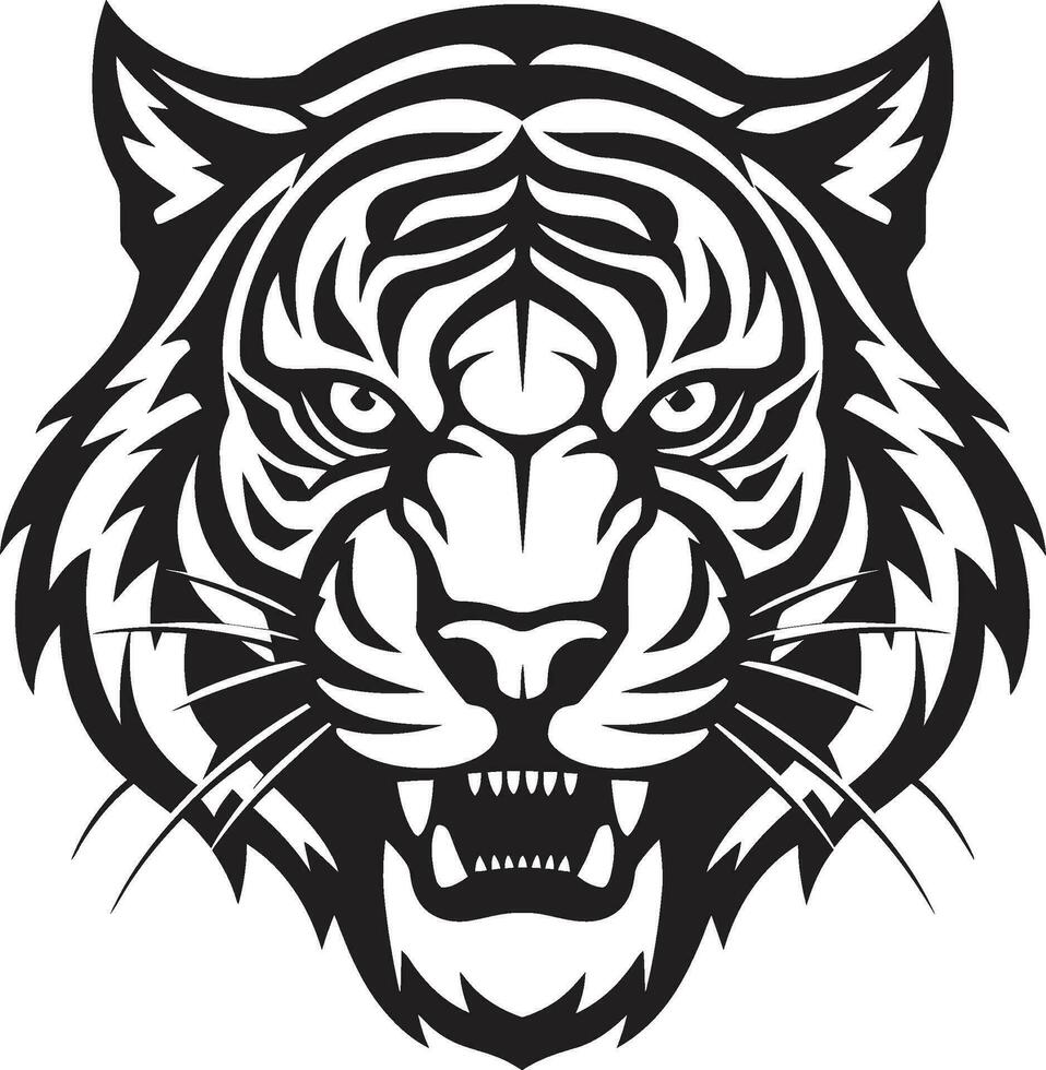 tigres rayas reinventado artístico vector vector Tigre y cachorro familia enlace