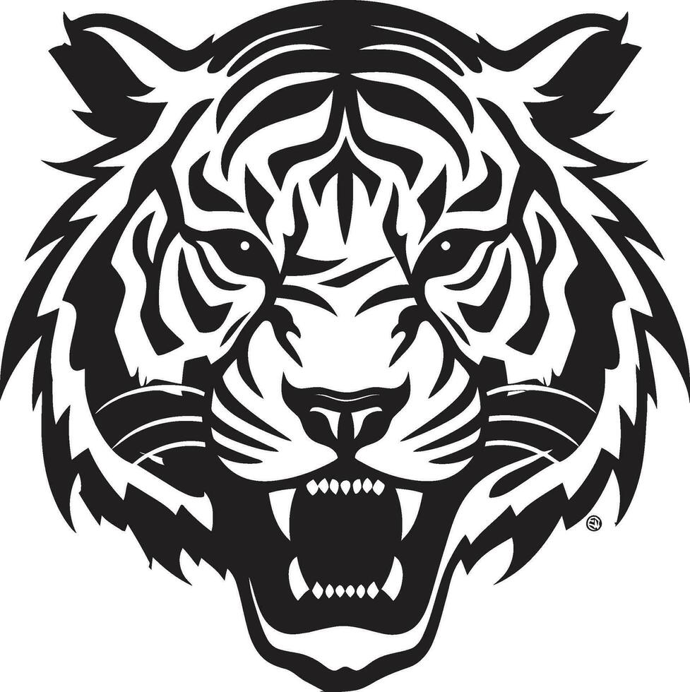 Geometric Tiger Vector Precision Art Vector Tiger Silhouette Bold Simplicity
