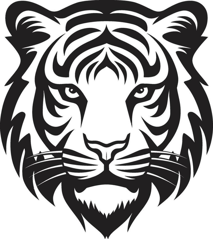 Tiger Stripes in Vector Elegance Unleashed Vibrant Tiger Art Natures Palette in Vector