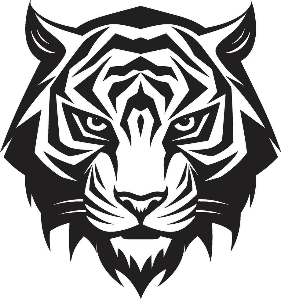Vector Tiger Cub Playful Whimsy Vibrant Tiger Stripes Colorful Design