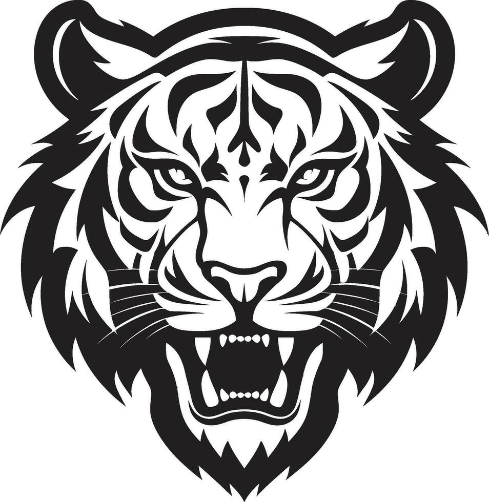 Cosmic Tiger Space Inspired Vector Imagery Intricate Tiger Portrait Vector Precision